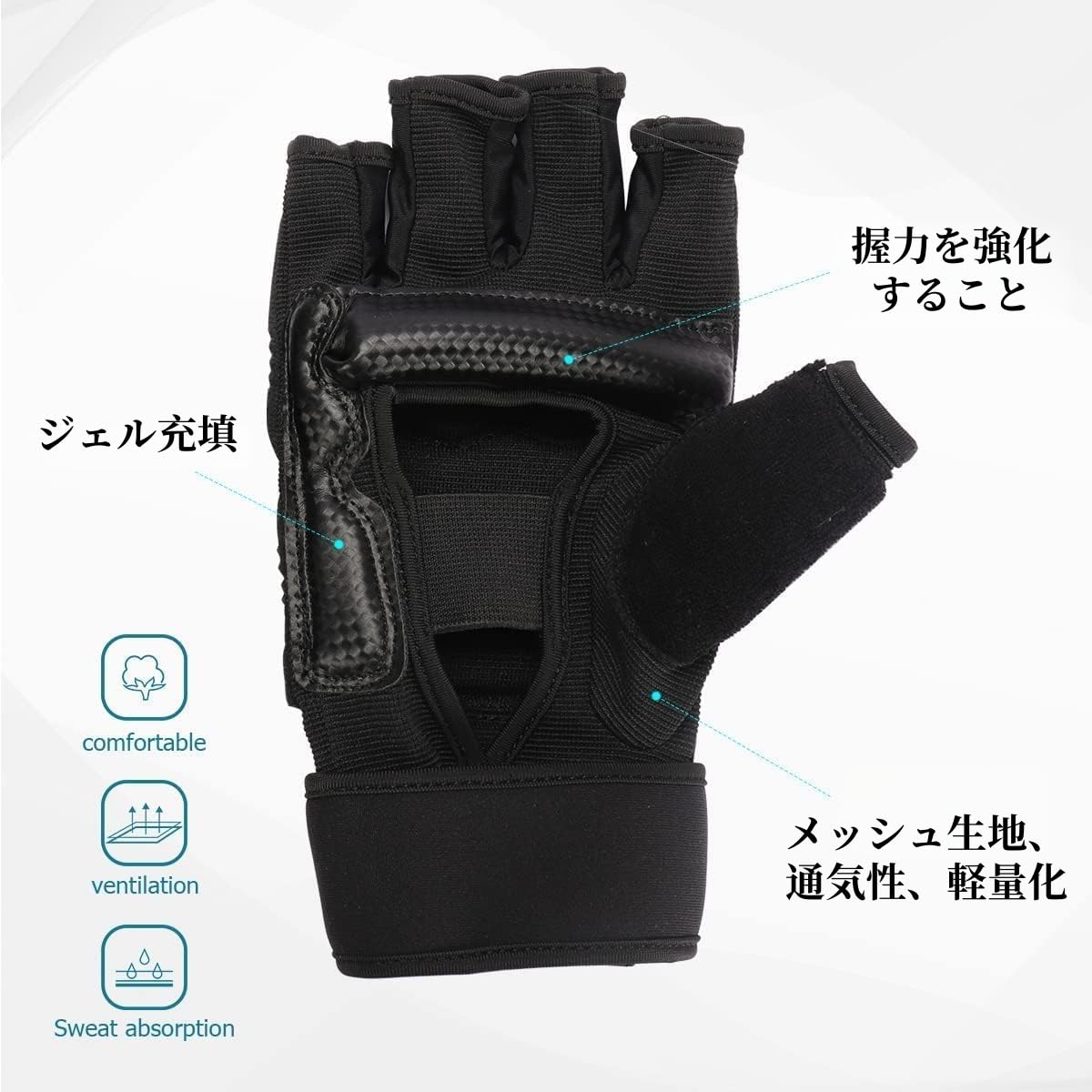 Amazon | LangRay オープンフィンガー グローブ ボクシンググローブ